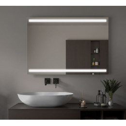 Зеркало в ванную комнату с подсветкой Парма 135х70 см