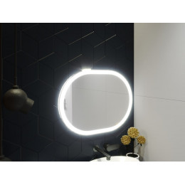 Зеркало в ванную с LED подсветкой Визанно 135х70 см